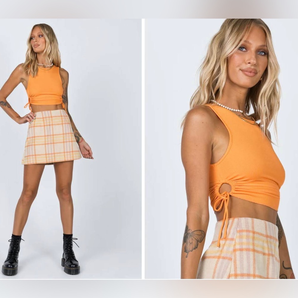 Princess Polly Samara top in orange